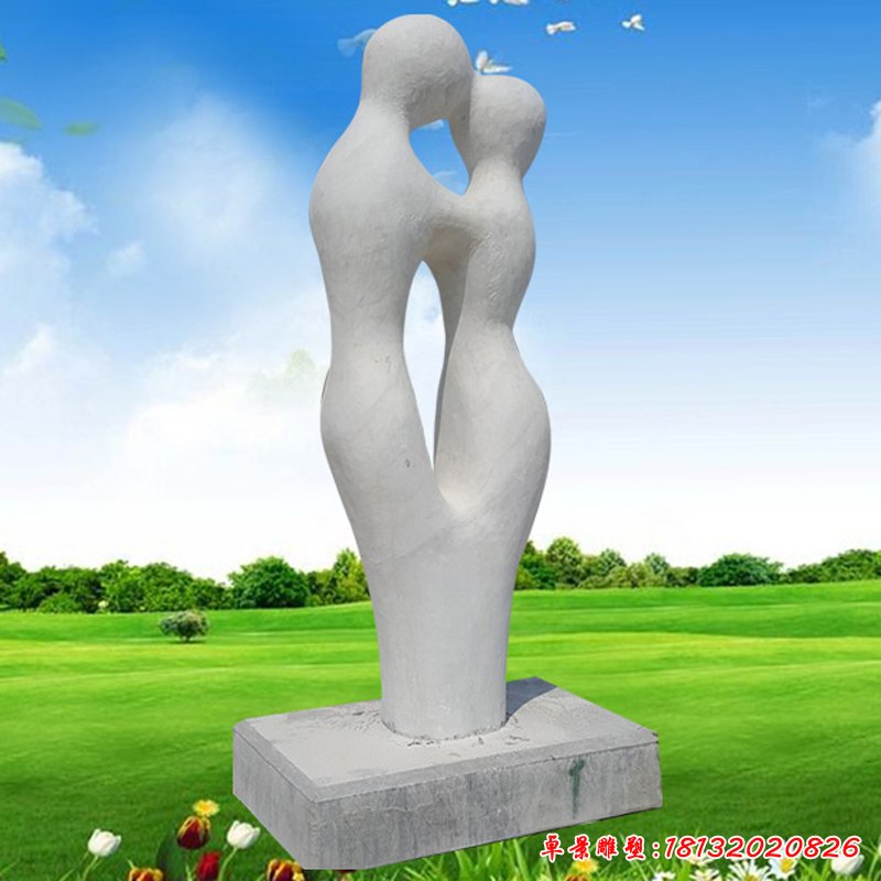 少数民族情侣石雕  大理石人物雕塑  (1)