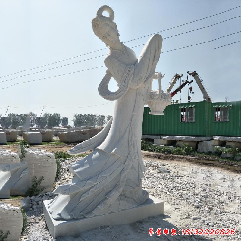 大理石嫦娥  石雕公园神仙雕塑