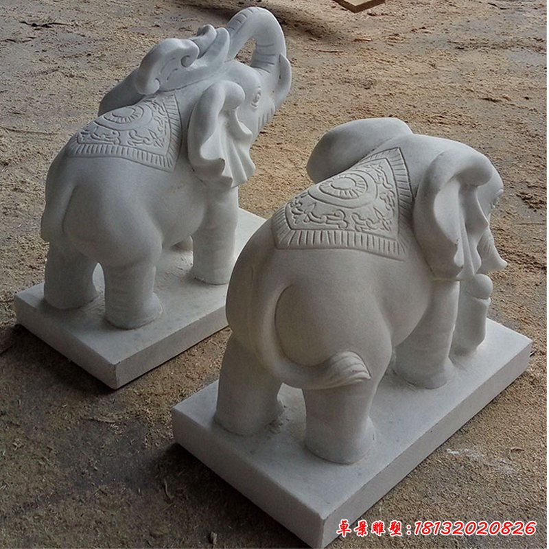 大理石小象雕塑 (178)