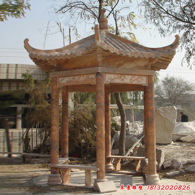 单层石凉亭 (22)