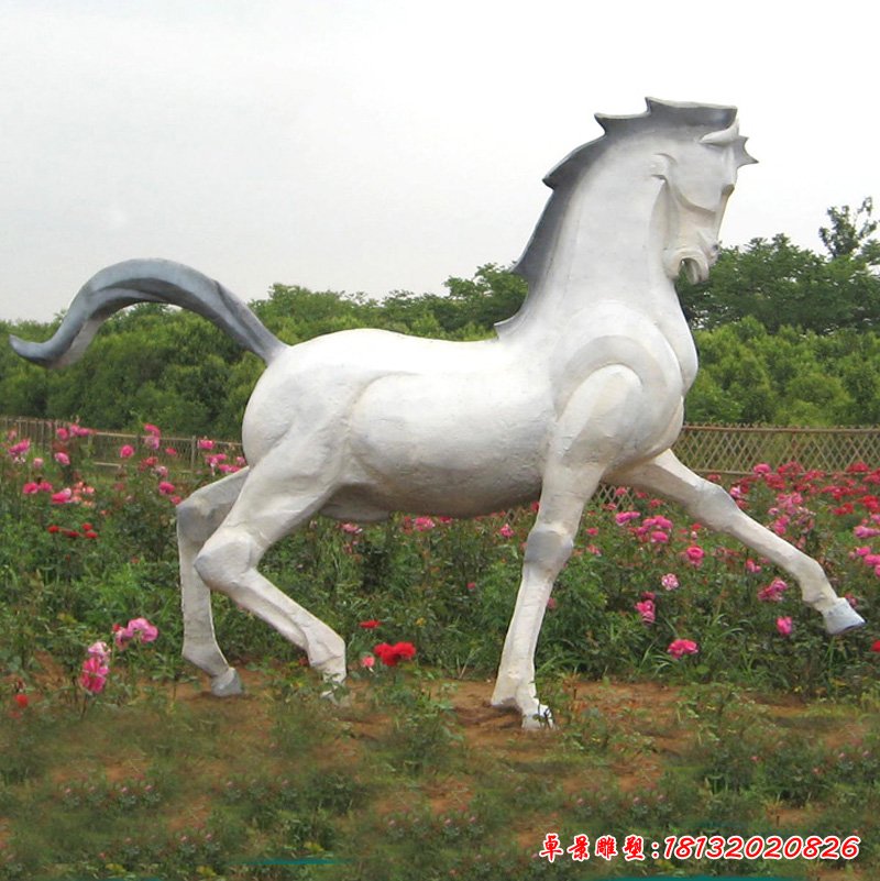大理石生肖马雕塑 (2) - 副本