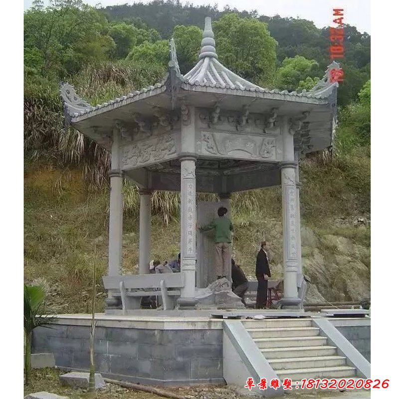 单层石凉亭 (10)