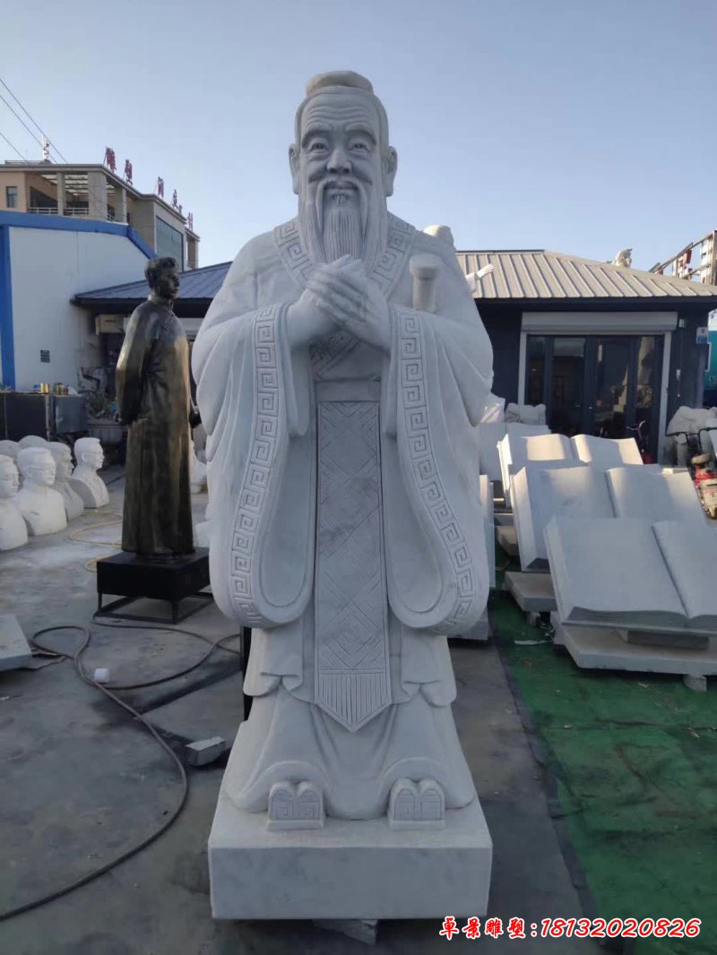 孔子人物石雕 (7)