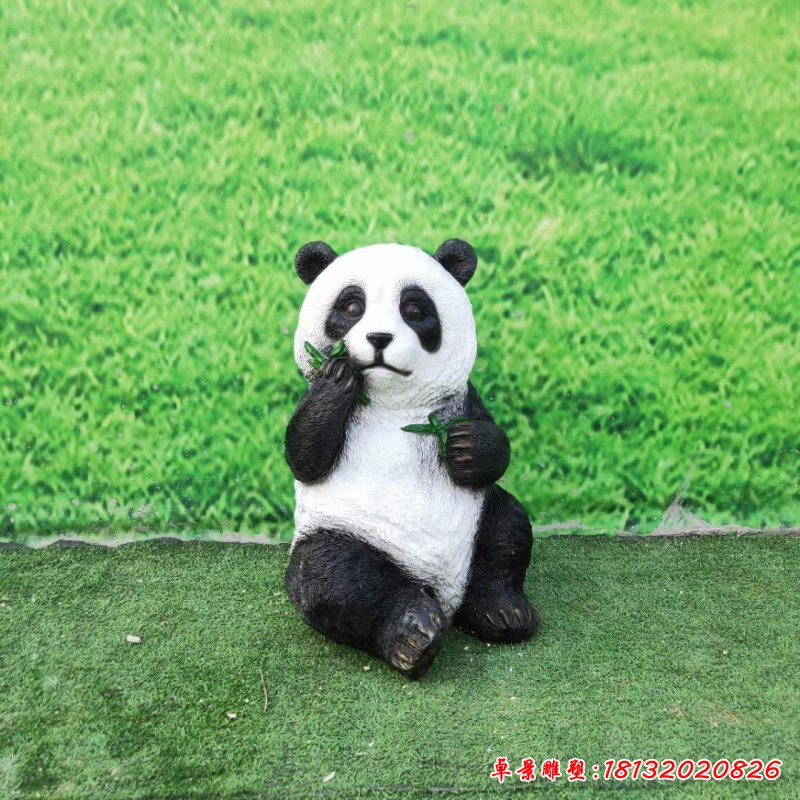 熊猫动物石雕 (8)