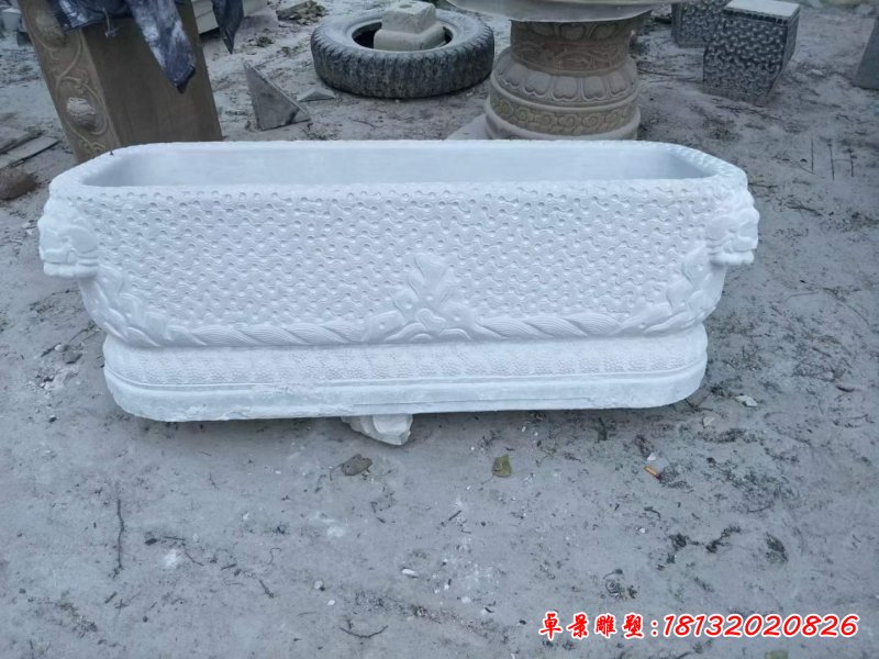 石雕公园花盆雕塑 (8)