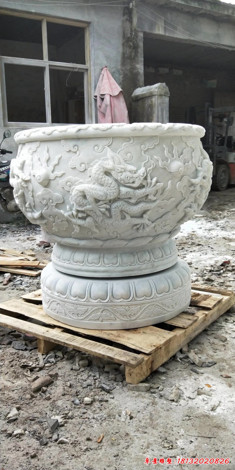 石雕仿古景观花盆雕塑 (6)