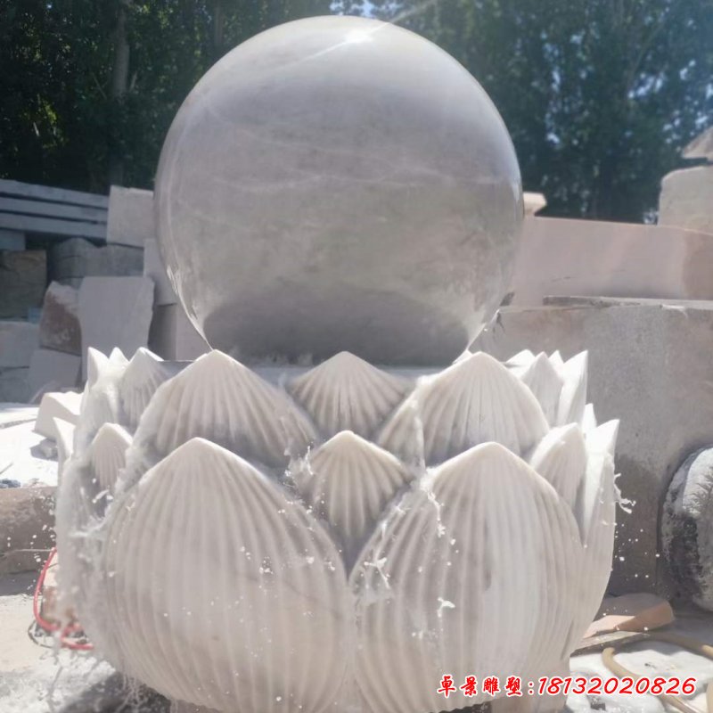 石雕别墅风水球雕塑 (2)_副本
