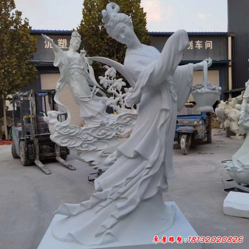 石雕天女散花雕塑 (5)_副本