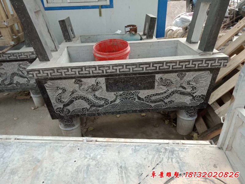 石雕仿古香炉雕塑 (2)