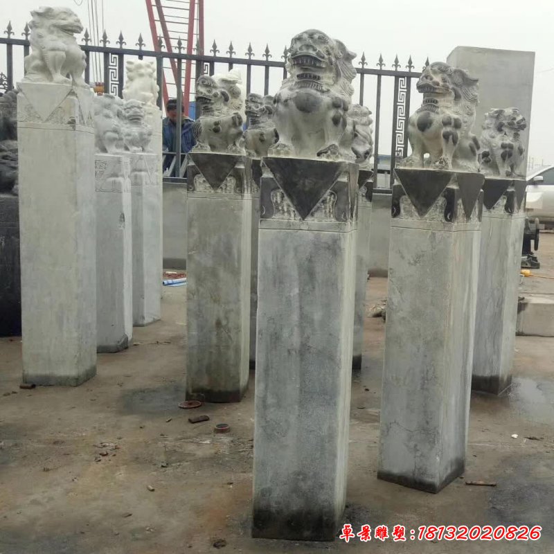 石雕仿古拴马桩雕塑4