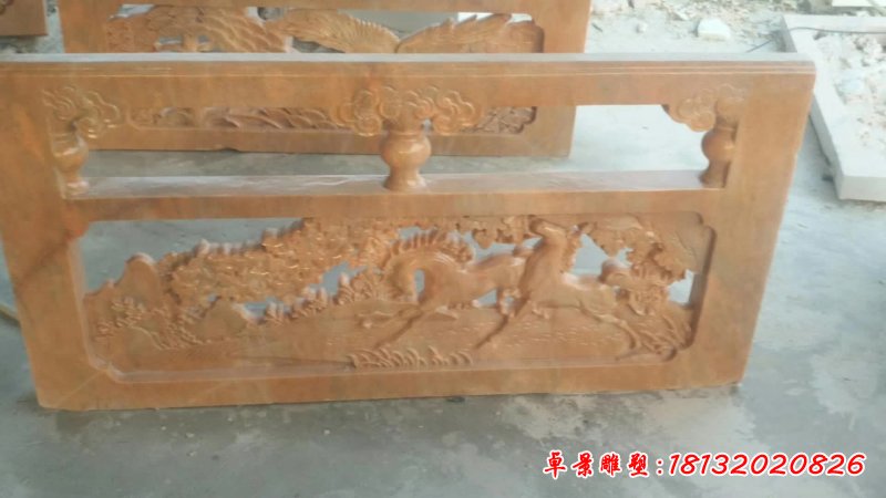 石雕公园栏板雕塑 (1)