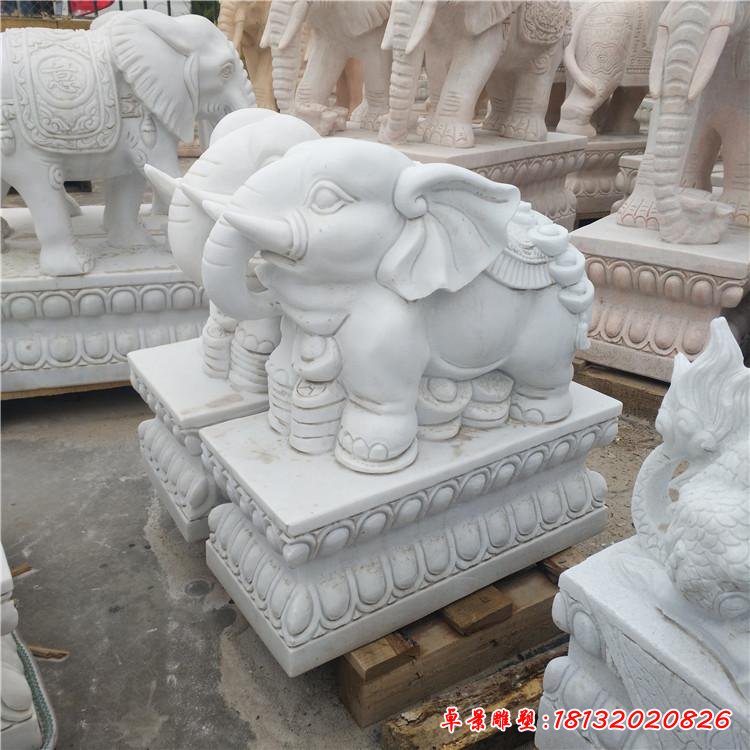 大理石小象雕塑 (288)