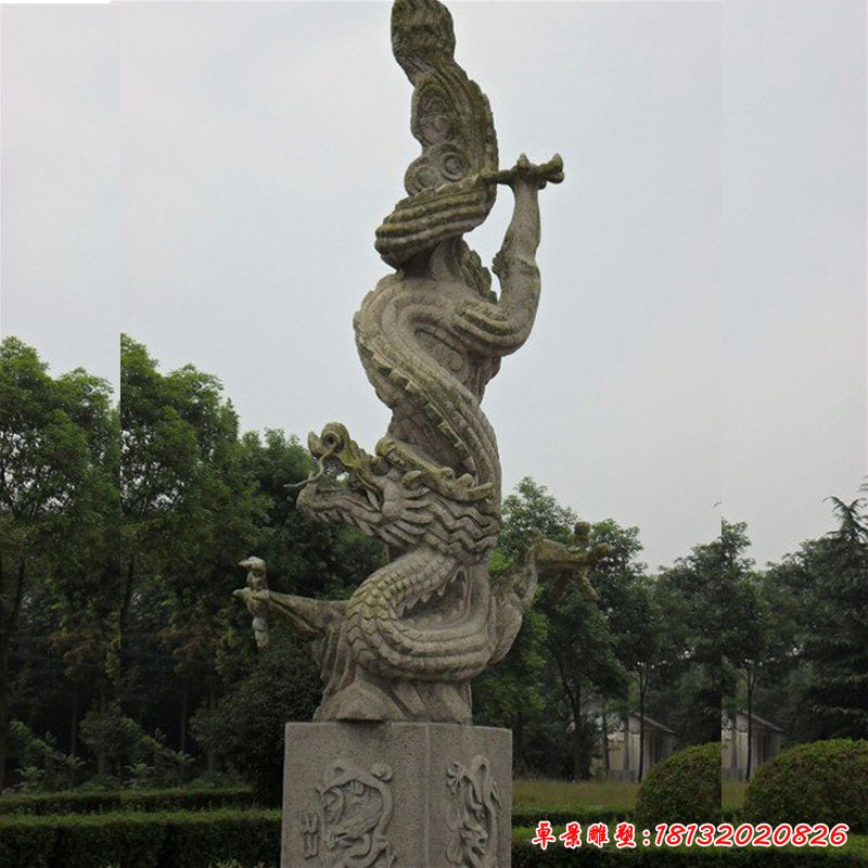 大理石生肖龙雕塑 (30)