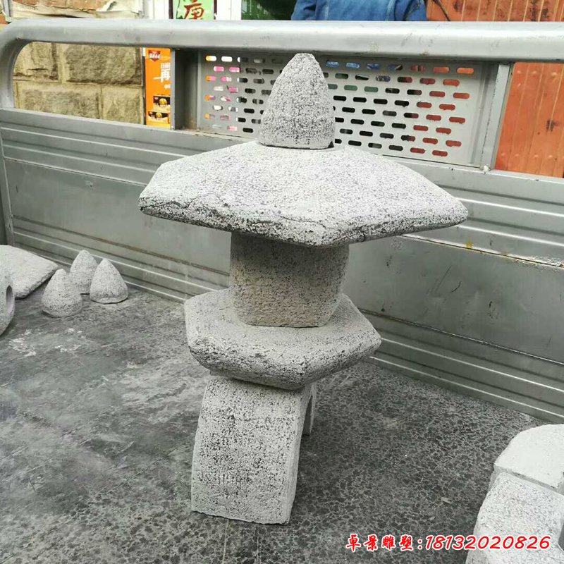 青石宫灯  石雕庭院景观摆件