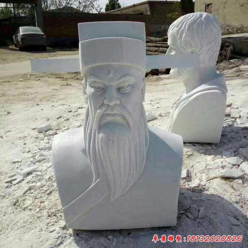 包青天石雕，古代官员石雕