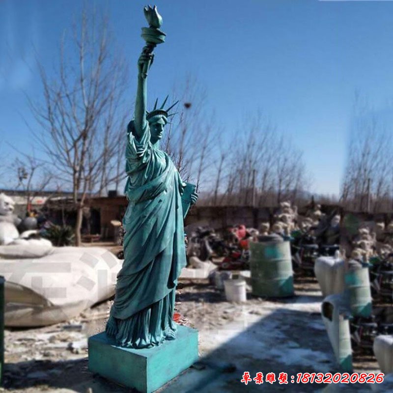 大理石自由女神 石雕西方圣母雕塑
