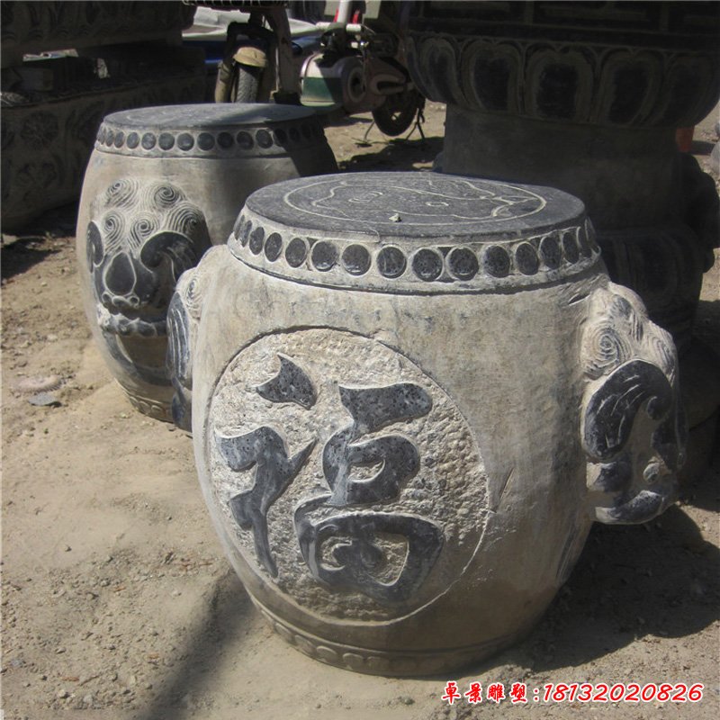 大理石石凳  石雕小区景雕塑