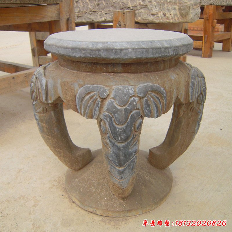 大理石石凳   石雕公园景观摆件