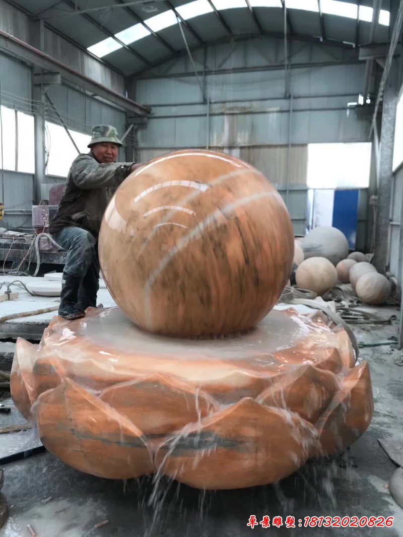 莲华风水球喷泉石雕 (3)[1]