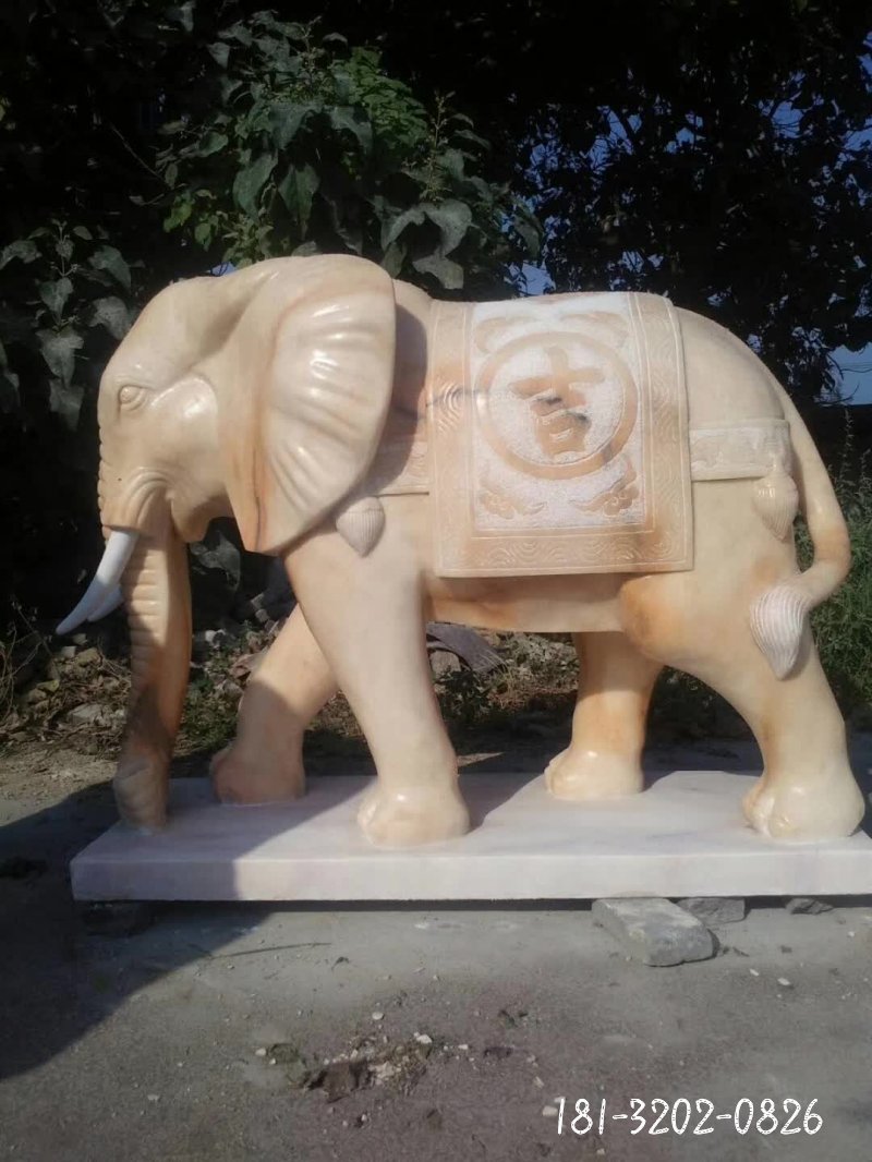 大象动物石雕 (77)