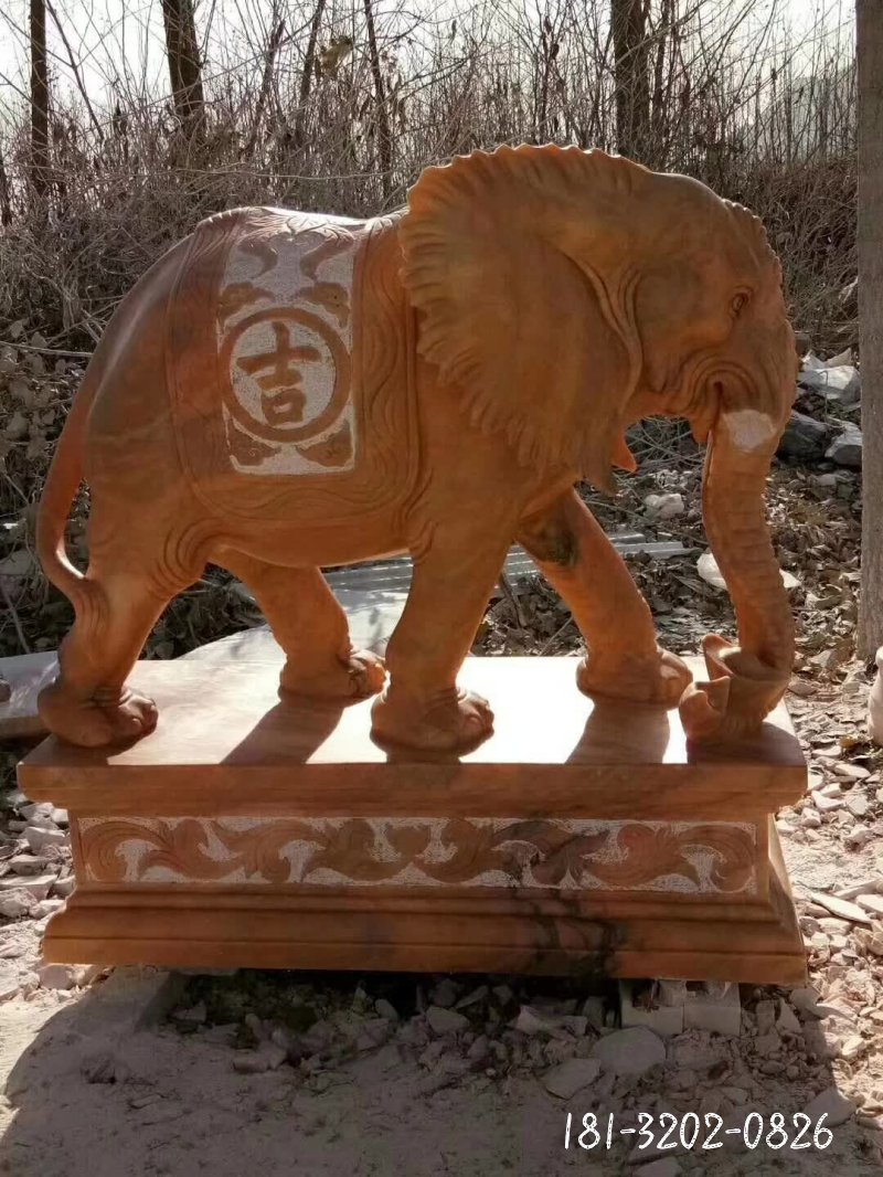 大象动物石雕 (83)