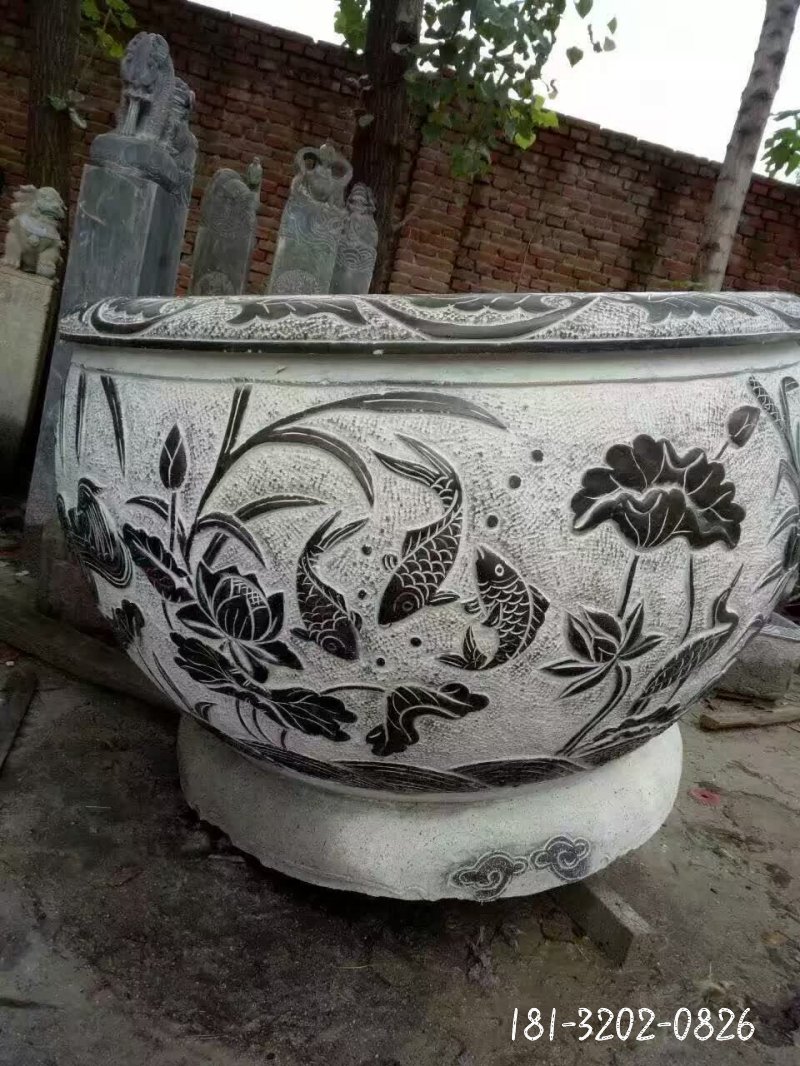 鱼缸景观石雕 (5)