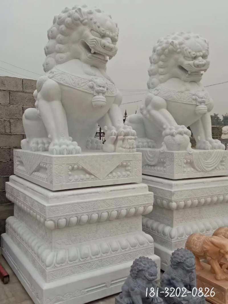 狮子动物石雕 (34)