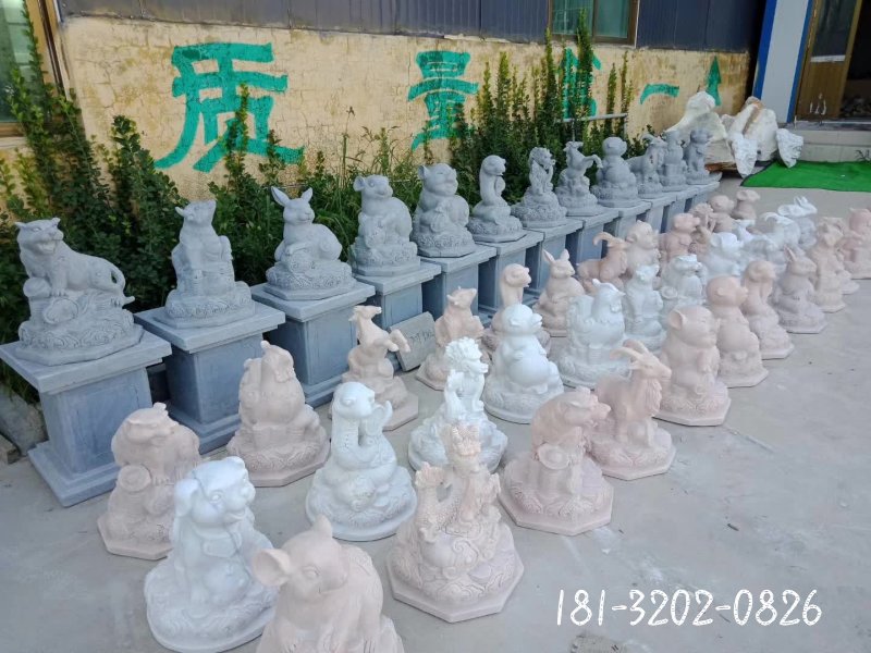 剩十二生肖石雕 (2)