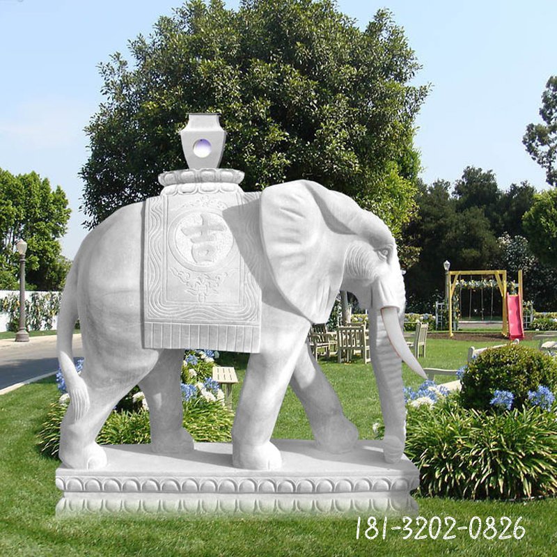 大理石大象雕塑 (174)