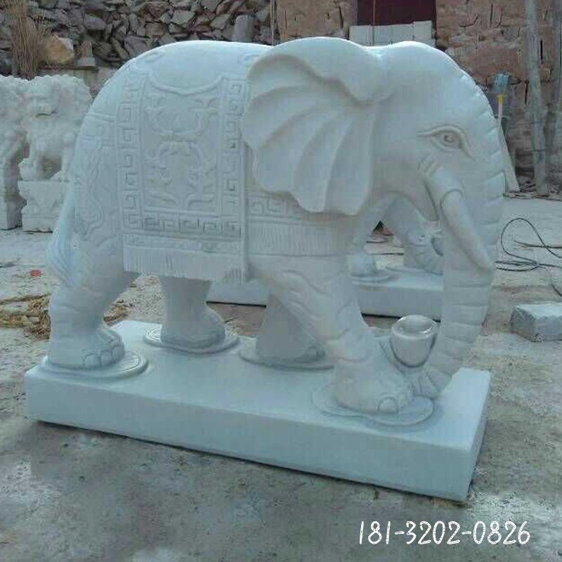 大理石大象雕塑 (175)