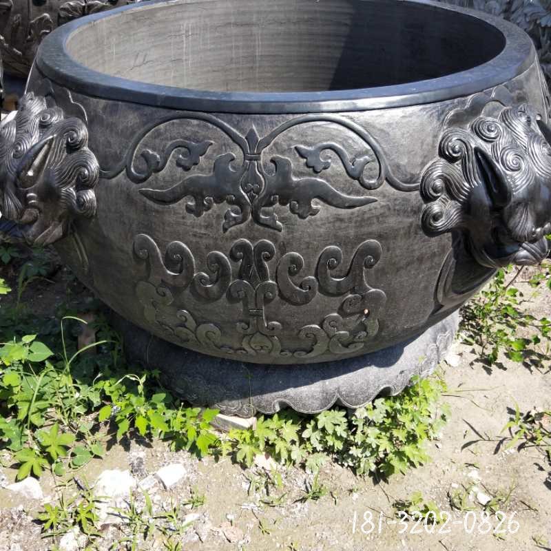 圆形水缸石雕 (22)