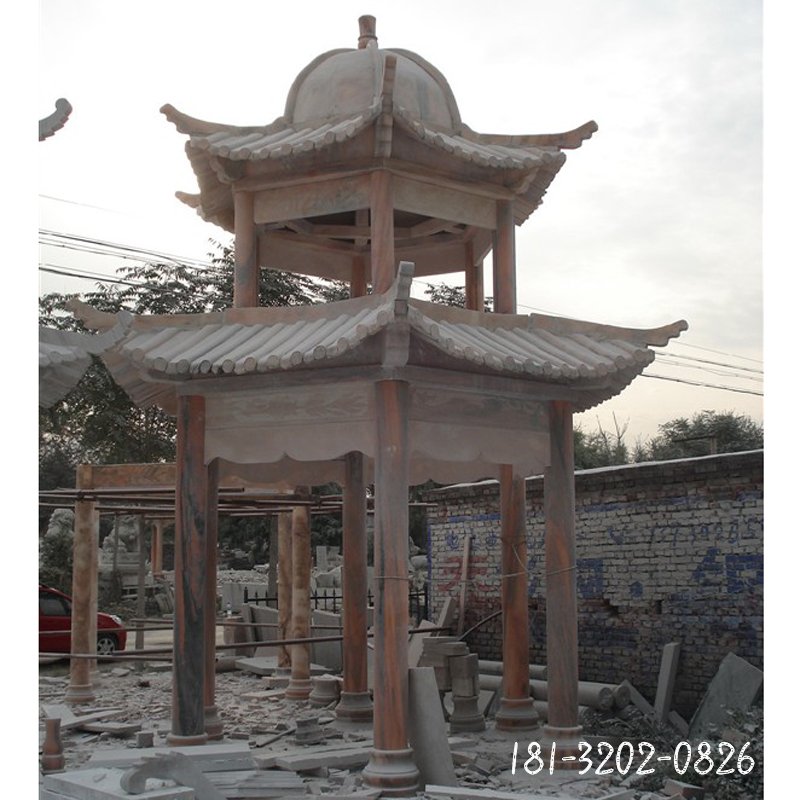 双层石凉亭 (166)