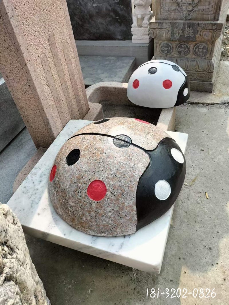 七星瓢虫动物石雕 (6)