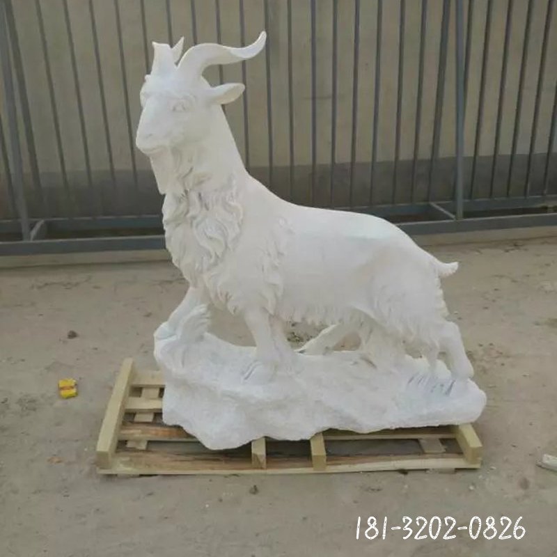 大理石羊雕塑 (185)
