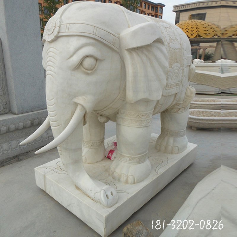 大理石小象雕塑 (114)