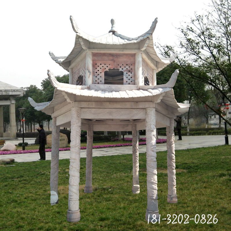 双层石凉亭 (204)