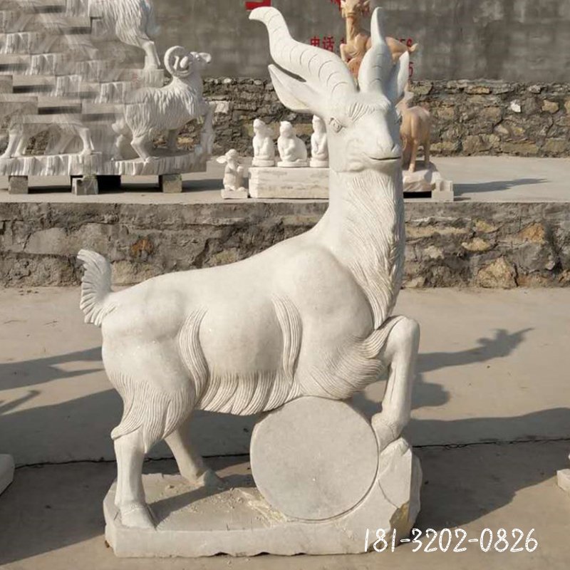 大理石羊雕塑 (71)