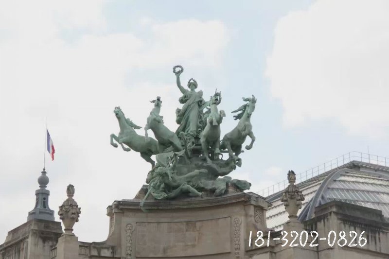 阿波罗战车景观石雕