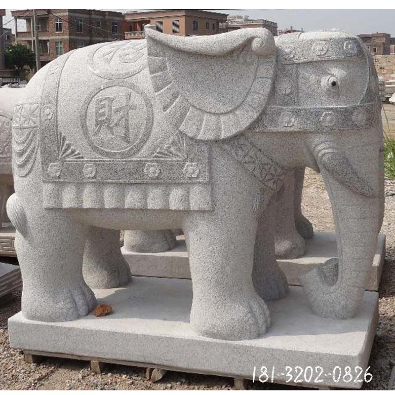 仿古石雕大象 (42)