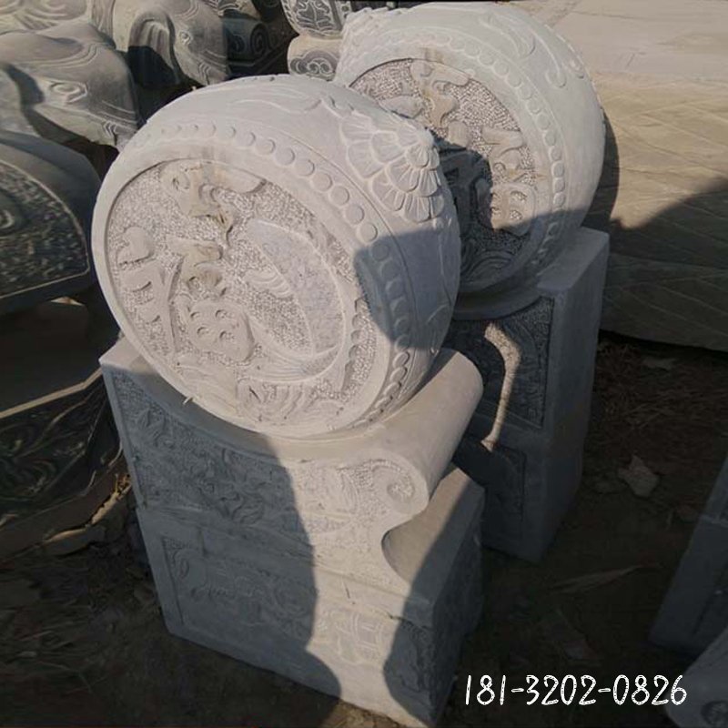 大理石门墩   石雕庭院门口摆件