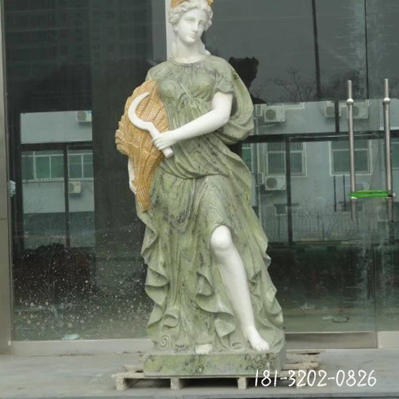 丰收女神石雕，西方人物雕塑 (4)