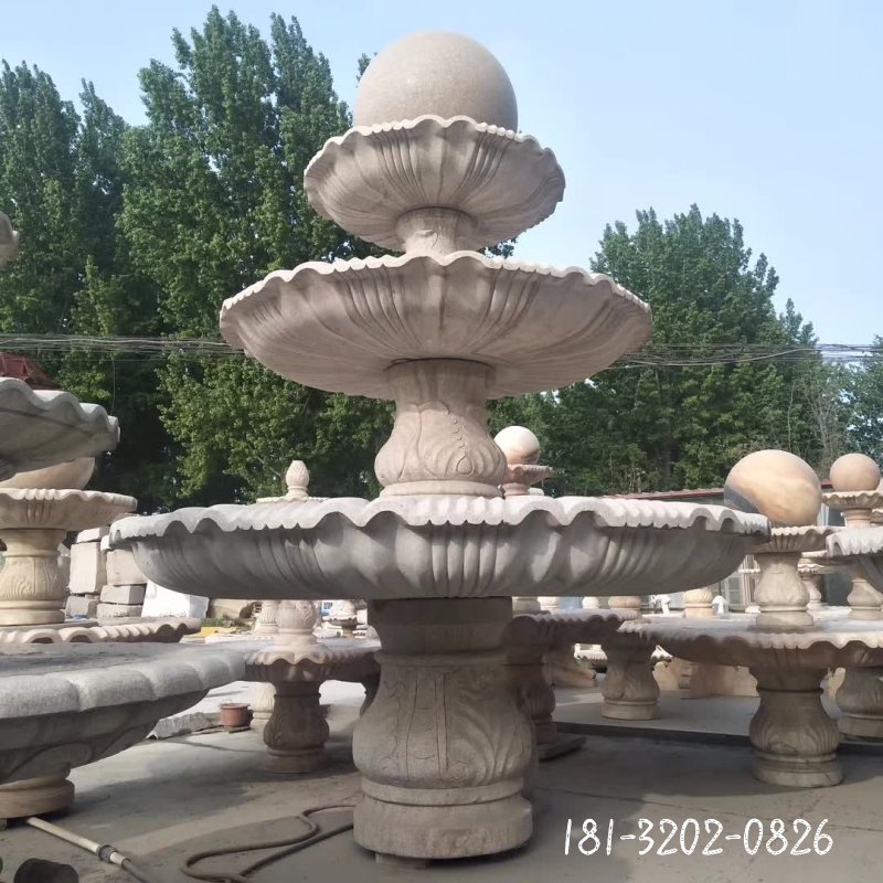 大型风水球喷泉石雕