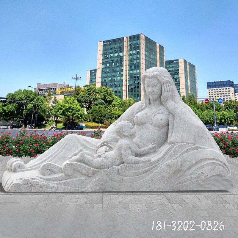 大理石母子雕塑