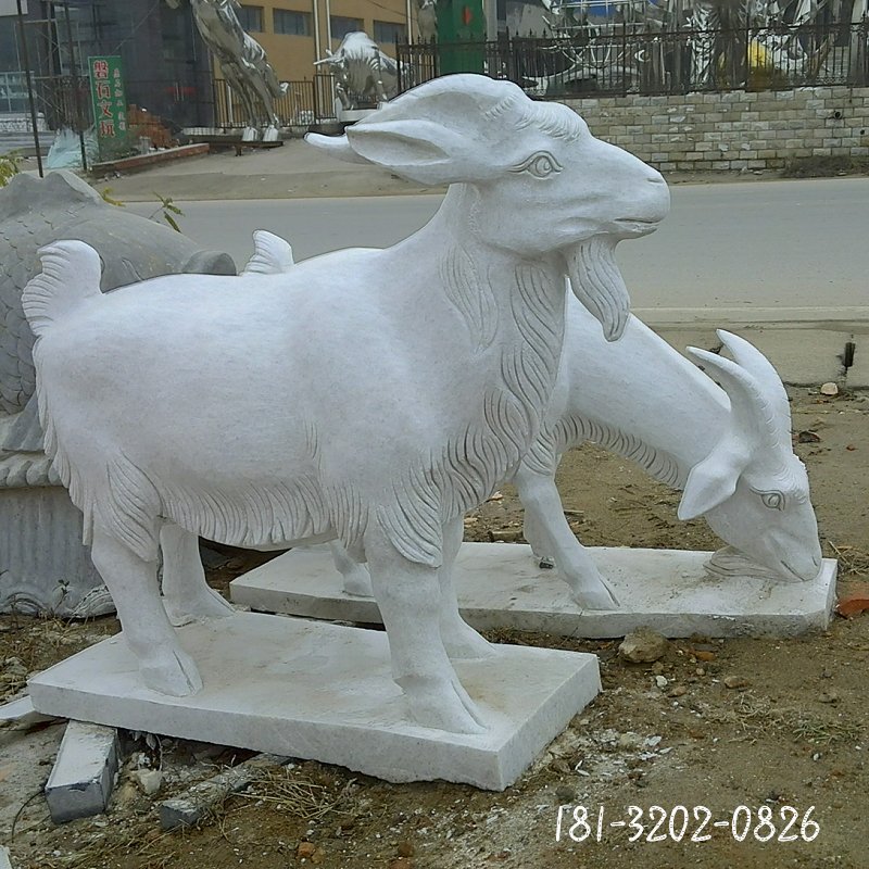 大理石羊雕塑 (195)