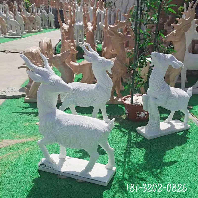 大理石羊雕塑 (52)