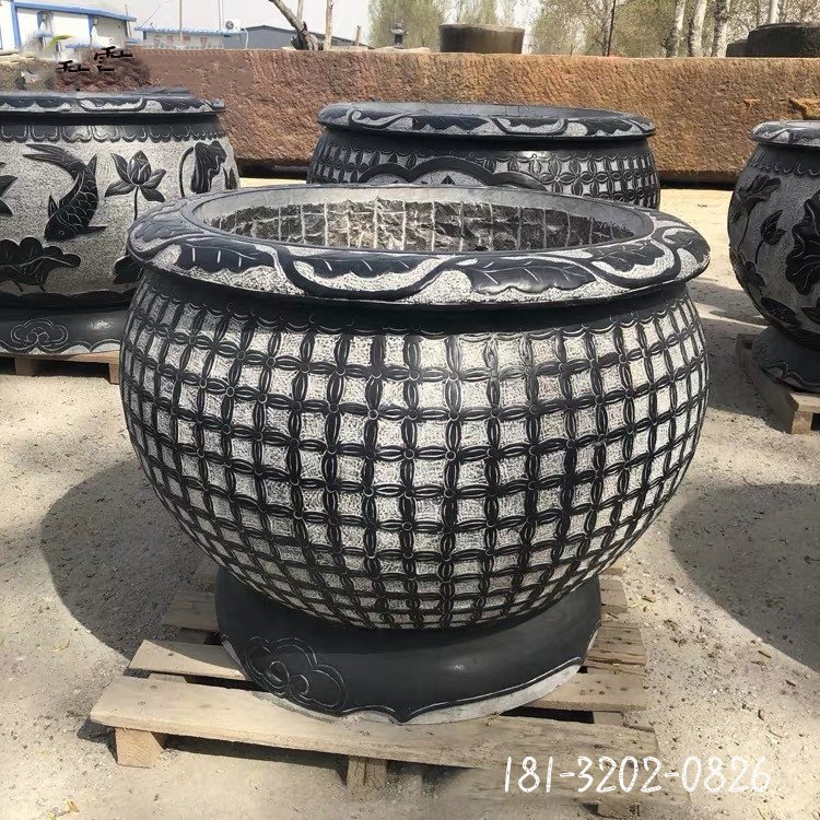 圆形鱼缸石雕 (38)