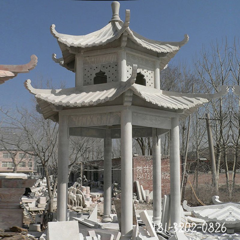 双层石凉亭 (310)