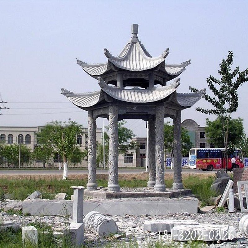 双层石凉亭 (307)