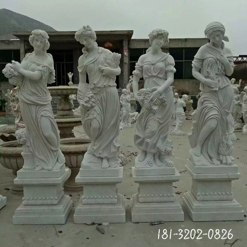 四季神石雕，西方美女石雕