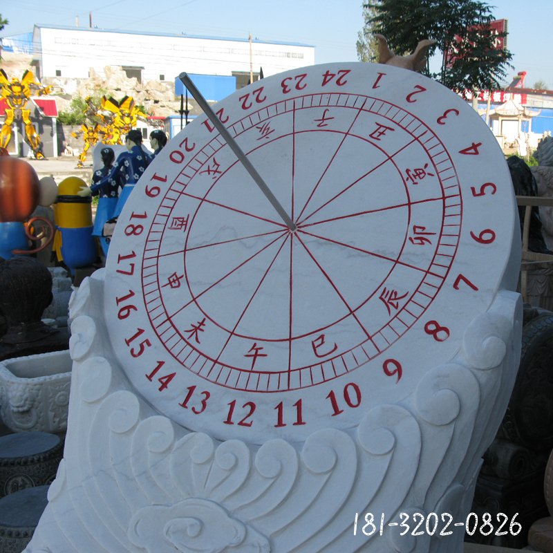 日晷石雕，校园石雕日规 (2)